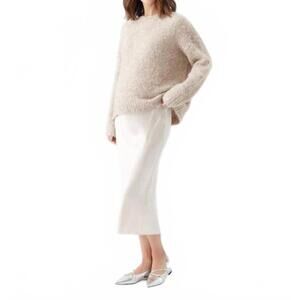 NEW RIPE theo cosy knit sweater in latte